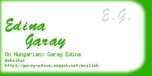 edina garay business card